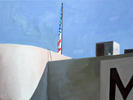 Flag, Air conditioner & sign Flag, Air conditioner & sign