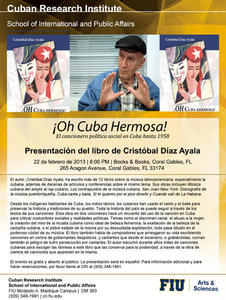 Presentación del libro de Cristóbal Díaz Ayala