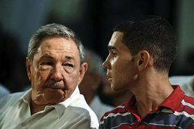 Elián González y Raúl Castro
