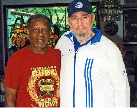 El reverendo Lucius Walker y Fidel Castro