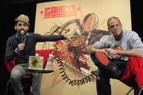Los miembros del dúo Calle 13, Eduardo Cabra (d.) y René Pérez. Fotógrafo: Dayán Yacob Jiménez