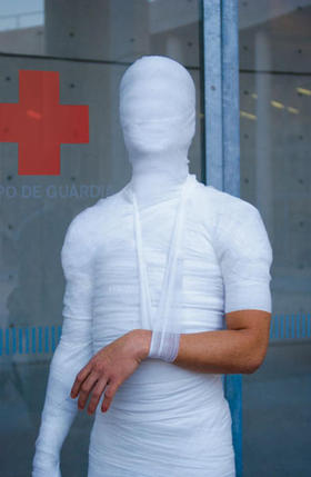 'Cuerpo de guardia', imagen de una campaña de la OMS