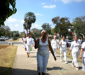 Damas de Blanco, 5ta Avenida, Miramar, La Habana, 15 de marzo de 2009