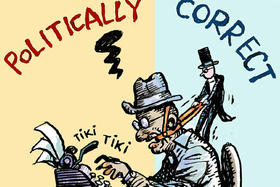 «Políticamente correcto», caricatura